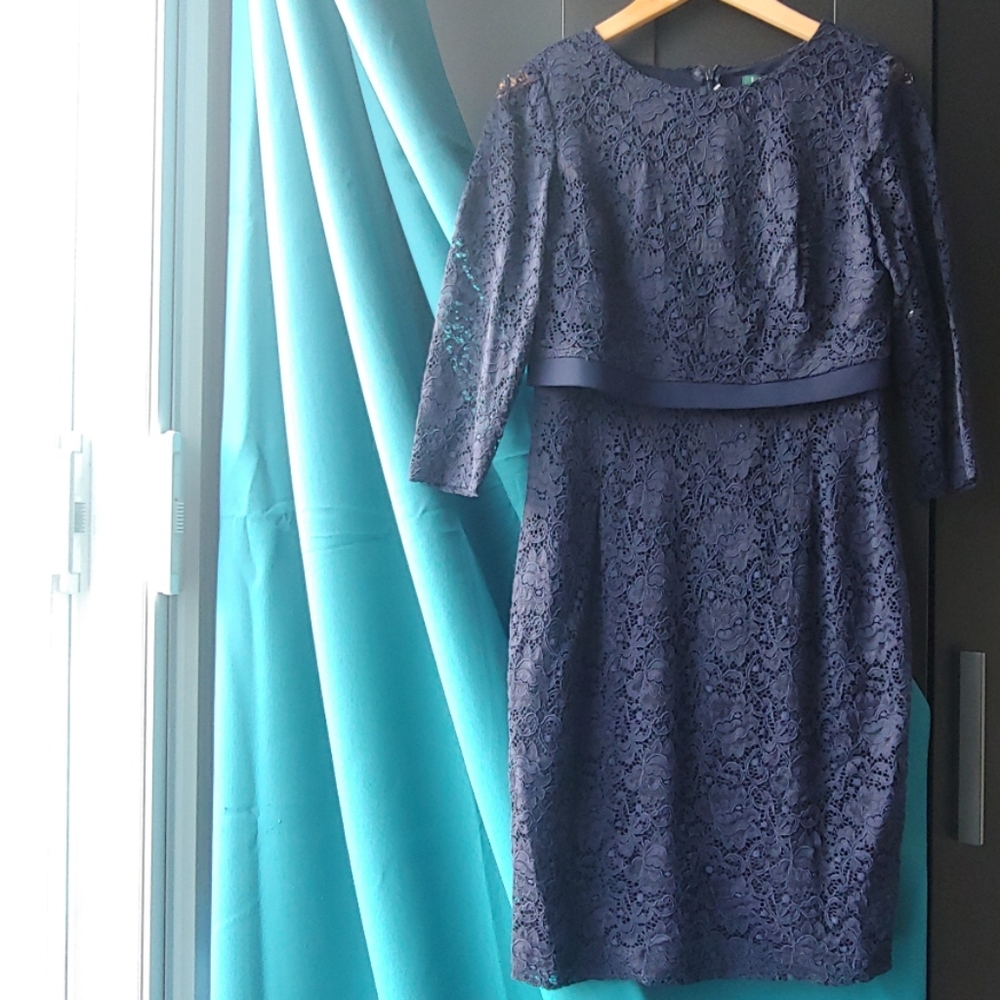Ralph Lauren Essentials Lace Sheath Dress
